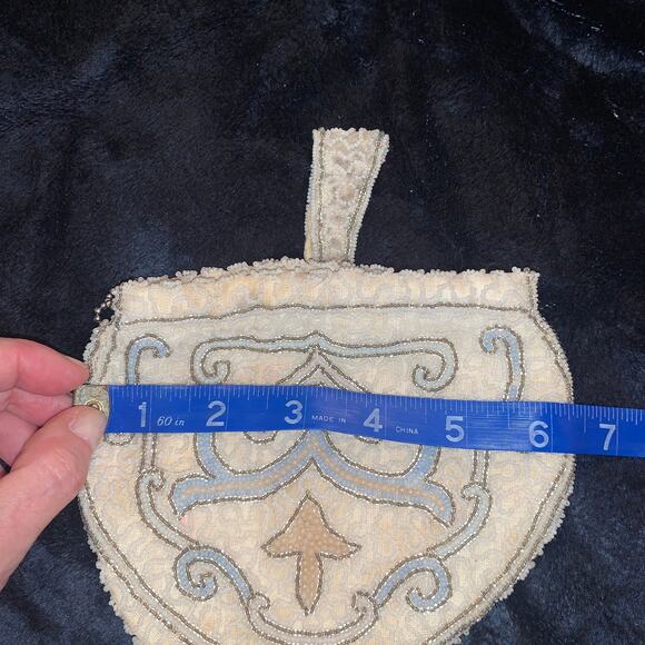 VINTAGE 40’s BEADED BELT BAG From Belgium - Picture 9 of 10